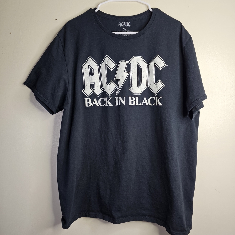 AC/DC Black Short Sleeve Tee